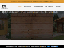 Tablet Screenshot of grosskoschener-holzblockhaeuser.de